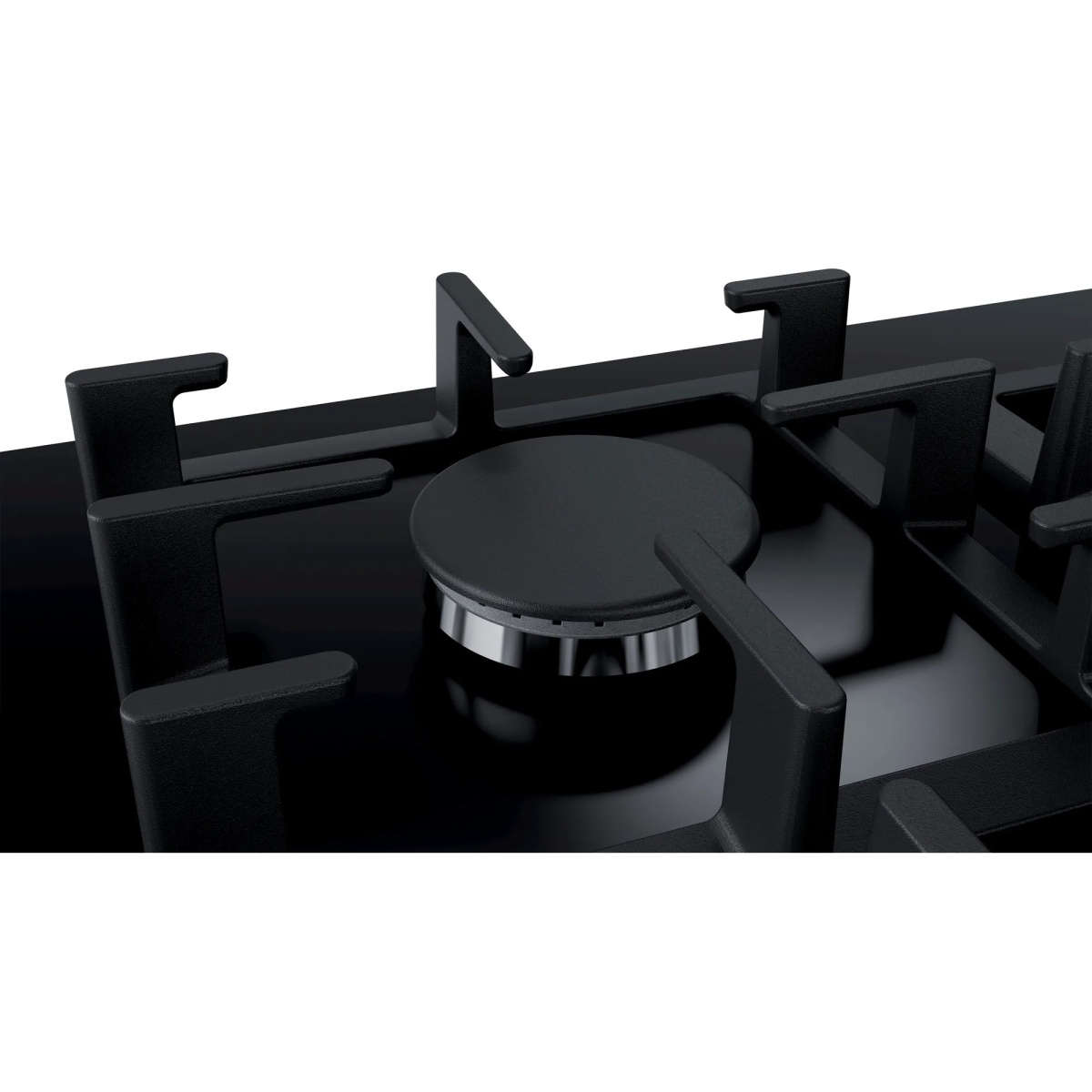 Поверхность газовая Bosch PPP6A6M90R (Serie6 / черный / закаленное стекло / чугун / FlameSelect / главный выключатель)