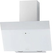 Вытяжка наклонная KRONA KRISTEN A 600 white S (1050 м³/ч / 210 Вт / LED освещение 2x1 Вт / ширина - 59.5 см / белый + нерж. сталь)