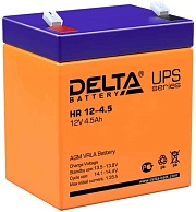 Батарея 12V/ 4,5Ah DELTA HR 12-4,5 W, клеммы F2 срок службы 8 лет