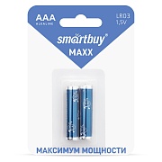 Батарейки BL2 Smartbuy MAXX LR03/2B (24/240) (SBBM-3A02B) алкалиновая BL2 (цена за 2 шт.) 
