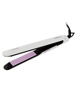 Выпрямитель Polaris PHS 2112KT (белый, 45 Вт, нагрев до 220 °C, покрытие - керамическое, автоотключение, генератор ионов) Белый