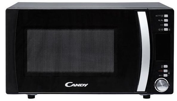 Микроволновая печь Candy CMXG 25DCB (25 л, 900 Вт, переключатели поворотный механизм, кнопки, гриль, дисплей, черный)
