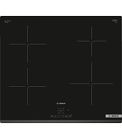 Поверхность индукционная Bosch PUE63KBB6E (Serie4 / Чёрное стекло / 4 конфорки (1,4/1,8/1,8/2,25кВт) / Power Boost / 4,6кВт.) Чёрный