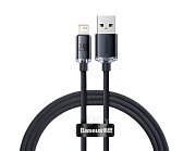 Кабель Baseus Crystal Shine Series Lightning - USB 2.0 Type-A, 2 м, черный