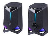 Колонки 2.0 Defender Rocket / 6W / USB-питание / RGB-подсветка / Чёрный / корпус - пластик