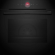 Духовой шкаф Bosch HBG9742B1S (Serie8 / 71 л / до 300 °C / чёрное стекло / Гриль / Пиролиз / Home Connect / SoftClose / A+) Чёрный