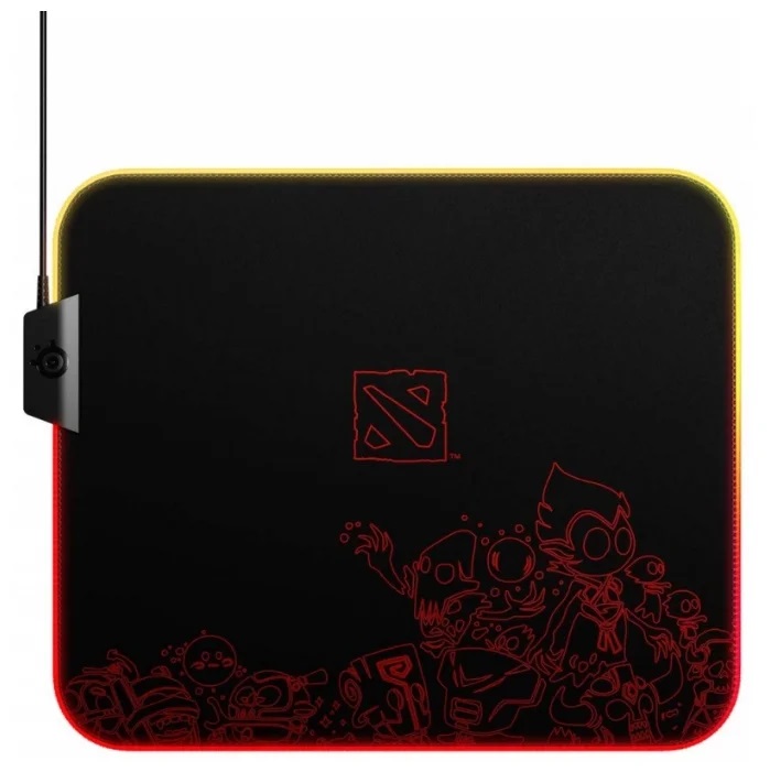 Коврик для мыши SteelSeries QcK Prism Cloth Dota 2 Edition (63832), 320x270x4mm