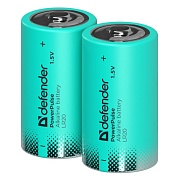 Батарейки BL2 Defender PowerPulse алкалиновая LR20-2BL (BL-2) 