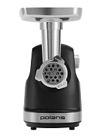 Мясорубка Polaris PMG 2582 (2500 Вт / 2.7 кг/мин / корпус - пластик / лоток - металл / реверс / 2 насадки / чёрный)