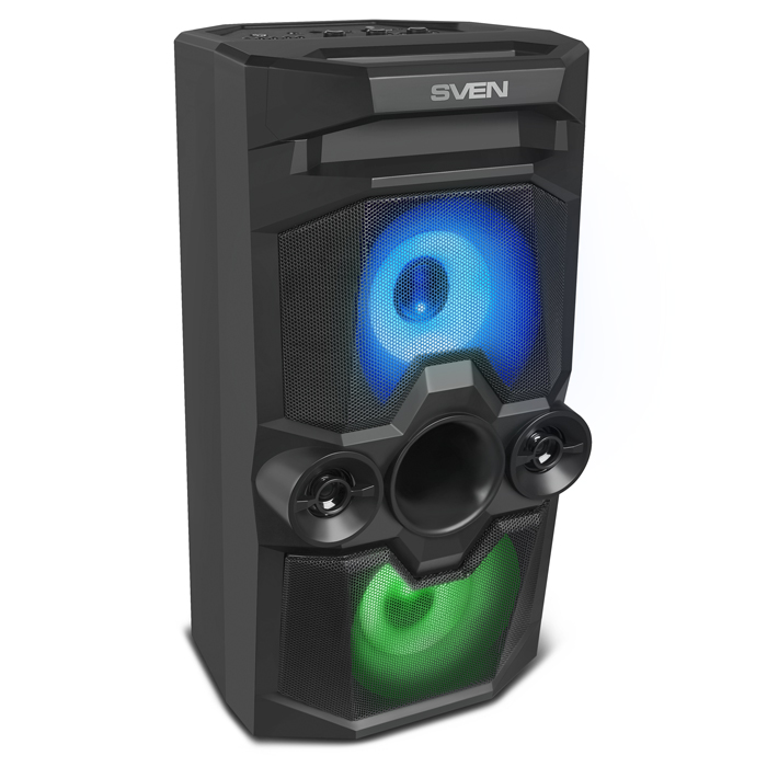 Купить беспроводная портативная колонка sven ps-650 / 50w / tws / microsd /  usb / fm / bluetooth / батарея 2*4000mah / led подсветка / дисплей /  караоке / чё в интернет магазине “Сохо”: цены, описание, отзывы