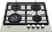 Поверхность газовая Whirlpool AKTL 629/S (Бежевый / 4 конфорки / Чугунные решетки / Закаленное стекло / Электроподжиг / Газ контроль)