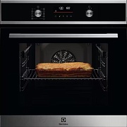 Духовой шкаф Electrolux EOF6P76BX (SurroundCook 600 / 65 л / до 250°C / Нерж. сталь + чёрный / Пиролиз / телескоп. напр. (x1) / SoftClose) Чёрный