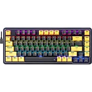 Механическая клавиатура Redragon ELF RGB (82,кр.свитчи, русская раскладка) Фиолетовый+жёлтый