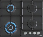 Поверхность газовая Gorenje GW641EXB (Essential / Чёрный / нержавеющая сталь / эмаль / XtraSurface / WOK)