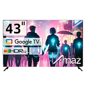 Телевизор Amaz AM43GCX8 4K UHD Google TV Чёрный
