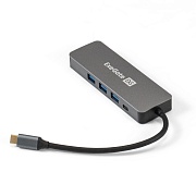 Док-станция 5-в-1 ExeGate DUB-31C/PD/H (кабель-адаптер USB Type-C --> 3xUSB3.0 + PD 60W + HDMI 4K@30Hz 