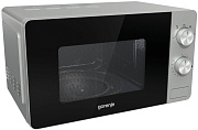 Микроволновая печь Gorenje MO20E1S (Essential / 20 л, 800 Вт, переключатели поворотный механизм, серебристый) Серебристый/Чёрный