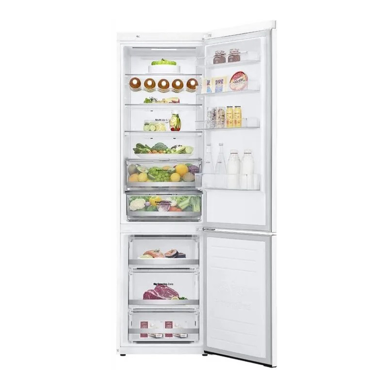 Холодильник LG GBB72SWDMN (V+ / Объем - 384 л / Высота - 203см / A++ / Белый / NoFrost / Smart Inverter™ / LG SmartThinQ™ / Wi-Fi)