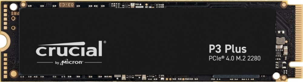 Жесткий диск SSD M.2 1TB Crucial P3 Plus PCIe 4 x4 R5000/W3600Mb/s CT1000P3PSSD8 220 TBW