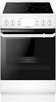 Плита электрическая Hansa FCCW580009 (Белый / духовка - 62 л / 4 конфорки (1,7/1,2/1,2/1,7кВт) / SteamClean / Мощность - 5,8кВт)
