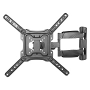 Кронштейн для ТВ Cadena LPA50-443 чёрный, для 23"-55", наклон 15°, поворот 90°, нагрузка до 35 кг, расстояние до стены 49-515 мм