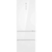 Холодильник многодверный Haier A4F745CGWGRU1 (Объем - 463 л / Высота - 200,6 см / Ширина - 70 см /  A++ / Белое стекло / Wi-Fi (Evo) / No Frost)