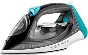 Утюг Brayer BR4008 серый/зелёный (2400 Вт/ подошва - керамика / паровой удар - 140 г/мин/ 1,9 м/ автоотключение)