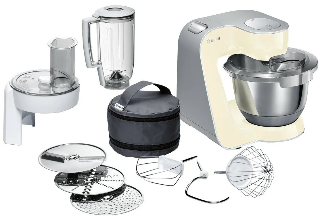 Кухонный комбайн Bosch MUM58920 (1000Вт / 3.9л / блендер, тёрка, венчик / бежевый)