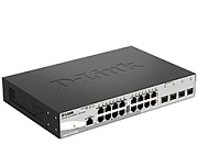 Коммутатор D-Link DGS-1210-20/F2A, 16 портов 1000BASE-T, 4 порта SFP, управляемый L2 