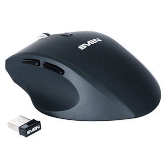 Беспроводная мышь SVEN RX-525* Silent USB 800/1200/1600dpi black