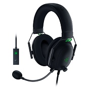 Игровые наушники с микрофоном Razer Blackshark V2 + USB-саундкарта Чёрный