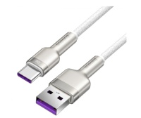 Кабель Baseus Display Cafule Series Metal 66W Type-C - USB, 1 метр, белый Белый
