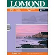 Бумага матовая двусторонняя A4 Lomond 170г/м2, 25лист. (0102032) 