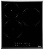 Поверхность электрическая Haier HHY-C53NVB (Черный  / 3 конфорки / (1,2/1,8/1,8) кВт / стеклокерамика / Таймер / 4,8 кВт)