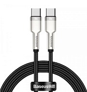 Кабель Baseus Cafule Series 100W Type-C - Type-C, 1 метр, черный Чёрный