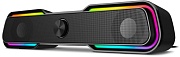 Колонки 2.0 SVEN 450 / 10W / USB-питание / Аудиовыход на наушники / RGB-подсветка / Чёрный / корпус - пластик