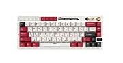 Беспроводная игровая клавиатура Royal Kludge RK M65, (65%/Механическая/Беж.свитчи), Белая/Красная