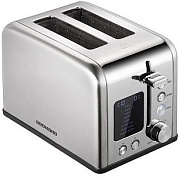 Тостер Redmond T902 (800 Вт/ тостов - 2/ подогрев, размораживание, поддон для крошек / металл)