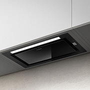 Вытяжка полновстраиваемая Elica HIDDEN 2.0 @ BLGL/A/72 (1300 м³/ч / 280 Вт / LED освещение 1x7 Вт / ширина - 71.4 см / ElicaConnect / Чёрное стекло)