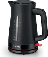 Чайник Bosch TWK3M123 (2400Вт / 1,7л / пластик / чёрный) Чёрный