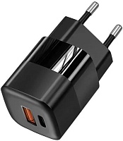 Сетевое зарядное устройство TFN WCRPD22 (USB+USB Type-C/4.5A/33W/быстрая зарядка QC+PD/чёрный)