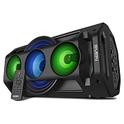 Беспроводная портативная колонка SVEN PS-680 / 65W / TWS / microSD / USB / FM / Bluetooth / Батарея 2*4400mAh / LED подсветка / караоке / Чёрный Чёрный