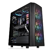 Корпус Thermaltake Versa J24 TG RGB /Black,3 Fan 120mm RGB incl, 3*3.5/2,5, 2 x 2.5”,2*USB3 CA-1L7-00M1WN-01 