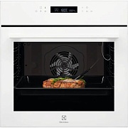 Духовой шкаф Electrolux EOE7F31V (SenseCook 700 / 72 л / до 300°C / Белый, стекло / Катализ / телескопич. напр.(x1) / Термозонд / SoftClose)
