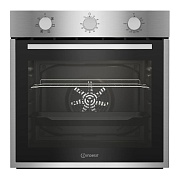 Духовой шкаф Indesit IFE 2630 IX (66 л / до 280 °C / Нерж. сталь / Паровая очистка / Гриль / Съемные направляющие / А) Нержавеющая сталь