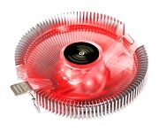 Кулер ExeGate Wizard EE91-PWM.RED, LGA1200/AM4/AM5 TDP 75W, 2400RPM, 4pin, 24db, LED 