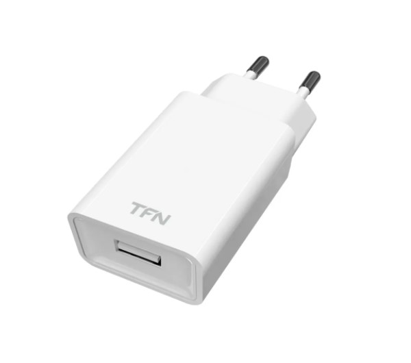 Сетевое зарядное устройство TFN WC1U1AWH (1 USB/1A/белое)