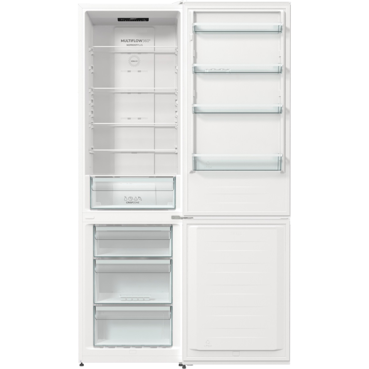 Холодильник Gorenje NRK6201EW4 (Essential / Объем - 331 л / Высота - 200см / A+ / Белый / NoFrost)