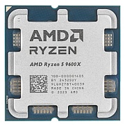 Процессор AMD AM5 Ryzen 5 9600X Tray без кулера AMD Radeon GPU  3.9(5,4)GHz, 6core, 32MB 95Вт 100-000001405 
