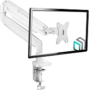 Крепление для монитора ONKRON G100 белый, для 13"-32", наклон 90°, нагрузка до 9 кг, расстояние до стола 0-605 мм
